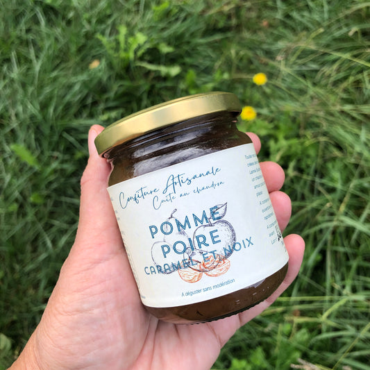 Confiture Pomme/Poire/Caramel et Noix caramélisées