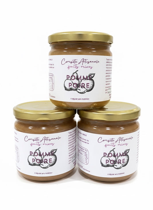 Compote de pommes/poires fruits mixés