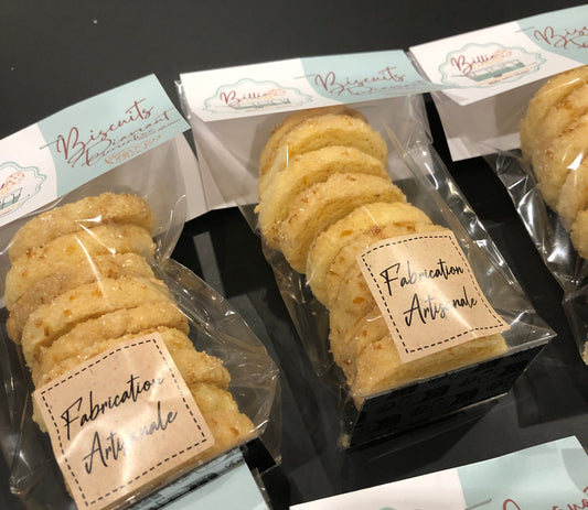 Biscuits diamant clémentine sans gluten