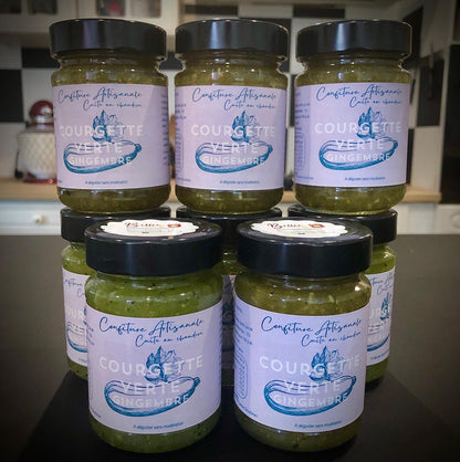 Confiture  de Courgettes vertes/Gingembre frais