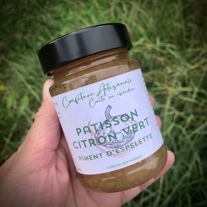 Confiture Pâtisson/ Citron vert/ Piment d'Espelette