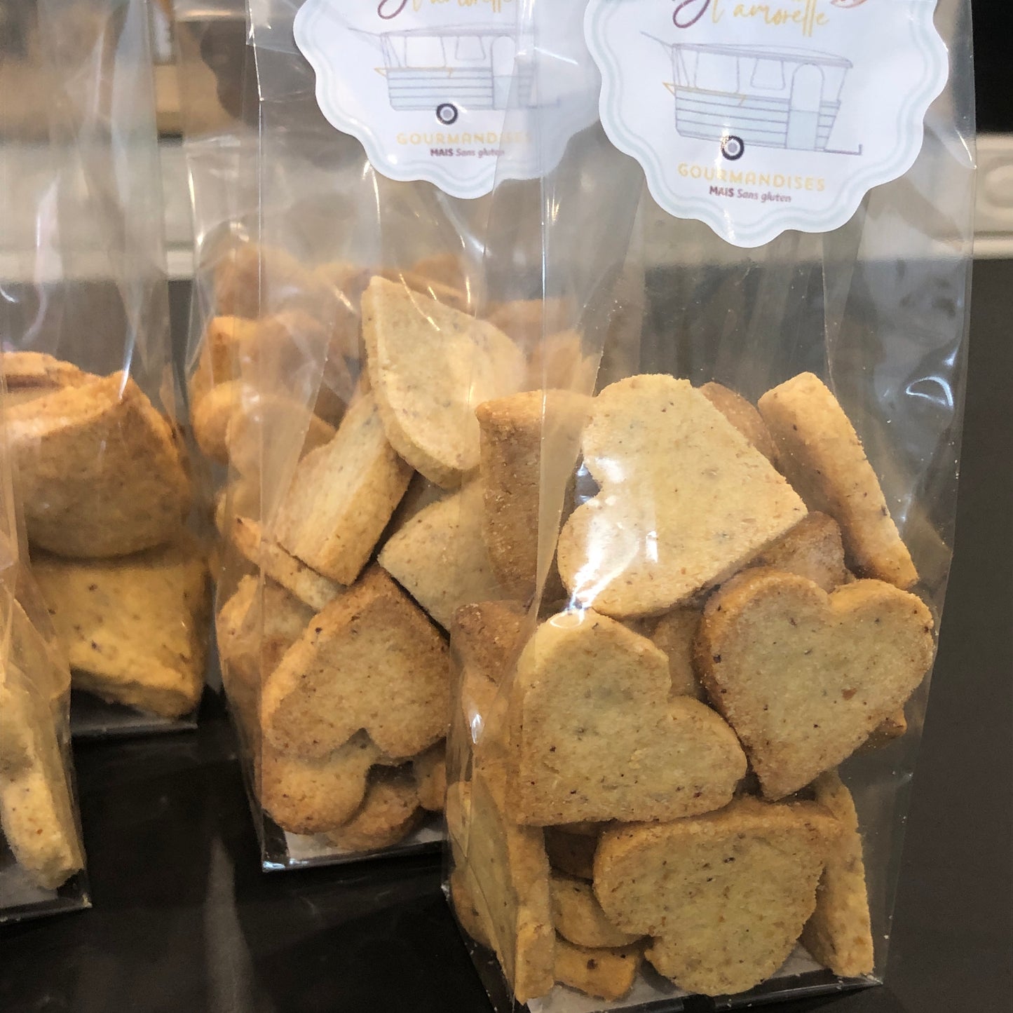 Petits coeurs noisettes