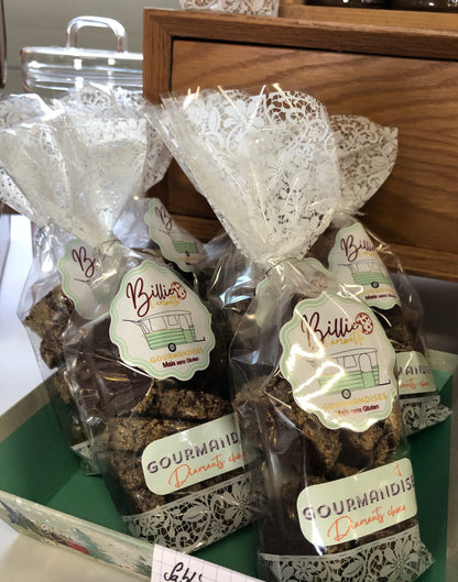 Biscuits diamant au chocolat sans gluten